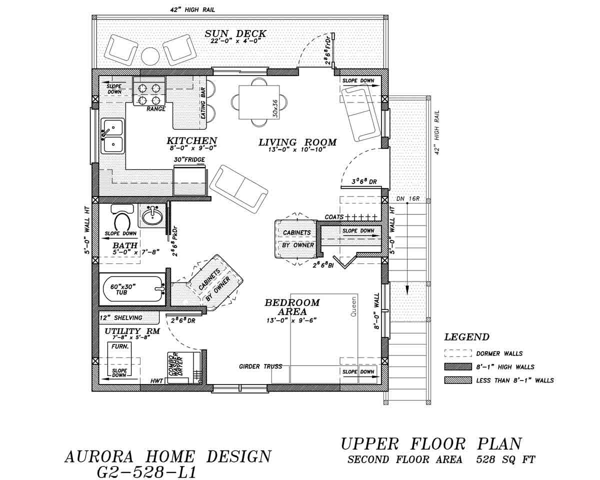 22' Wide Garage Suite | Edmonton Aurora Home Design Plan