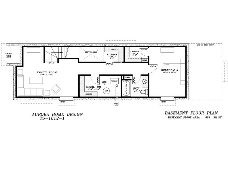 17' Wide Skinny 2 Storey - 1817 sq ft - 3 Bedroom | Aurora Home Designs Edmonton