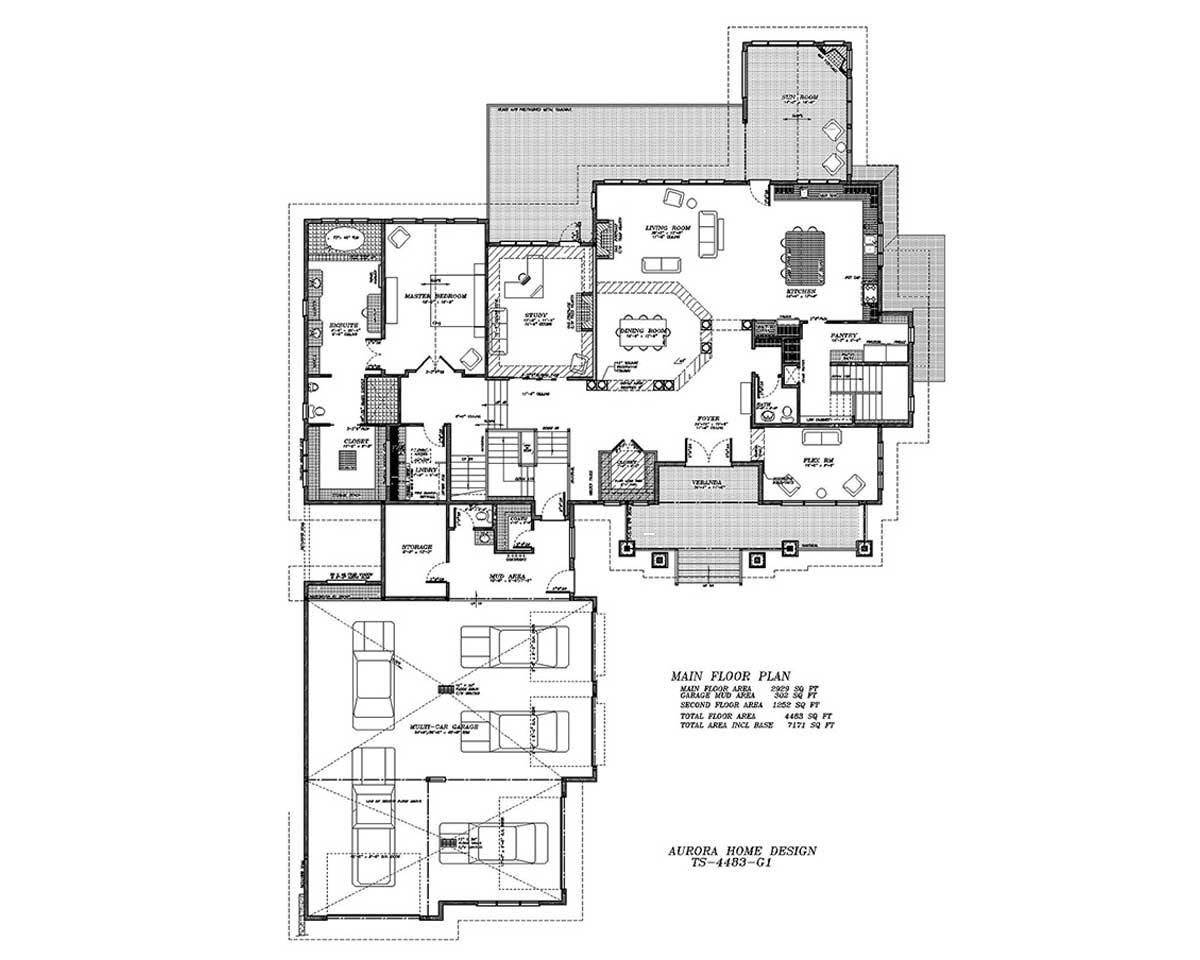 Executive Acreage Home | Edmonton Aurora Home Design Plan