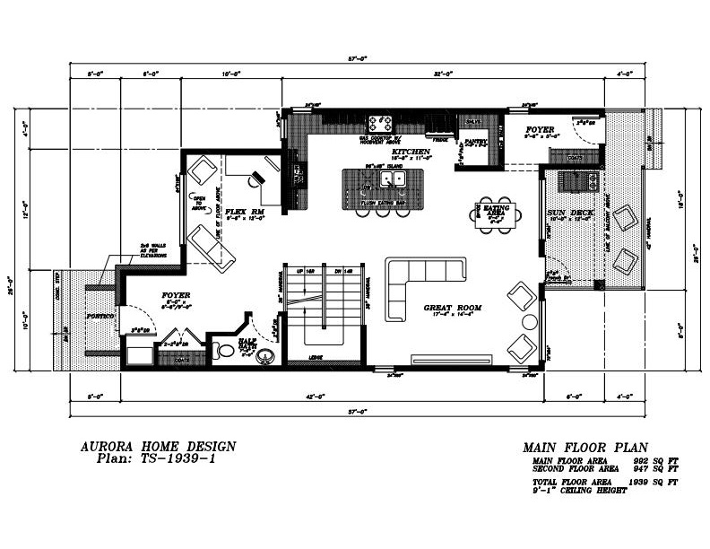 Modern Infill 2 Storey Home. | Edmonton Aurora Home Design Plan