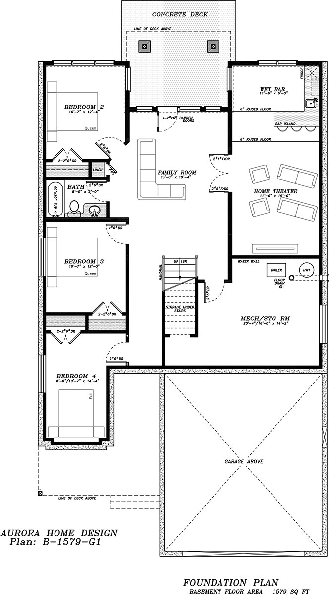 Executive Walk-out Bungalow | Edmonton Aurora Home Design Plan