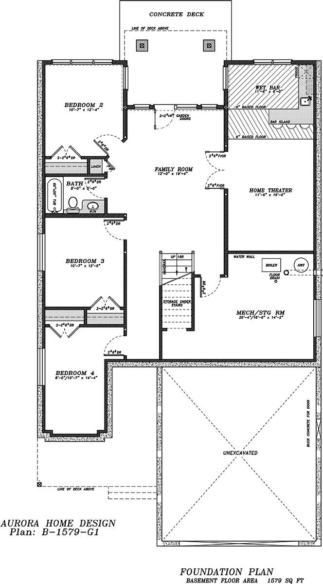 Executive Walk-out Bungalow | Edmonton Aurora Home Design Plan
