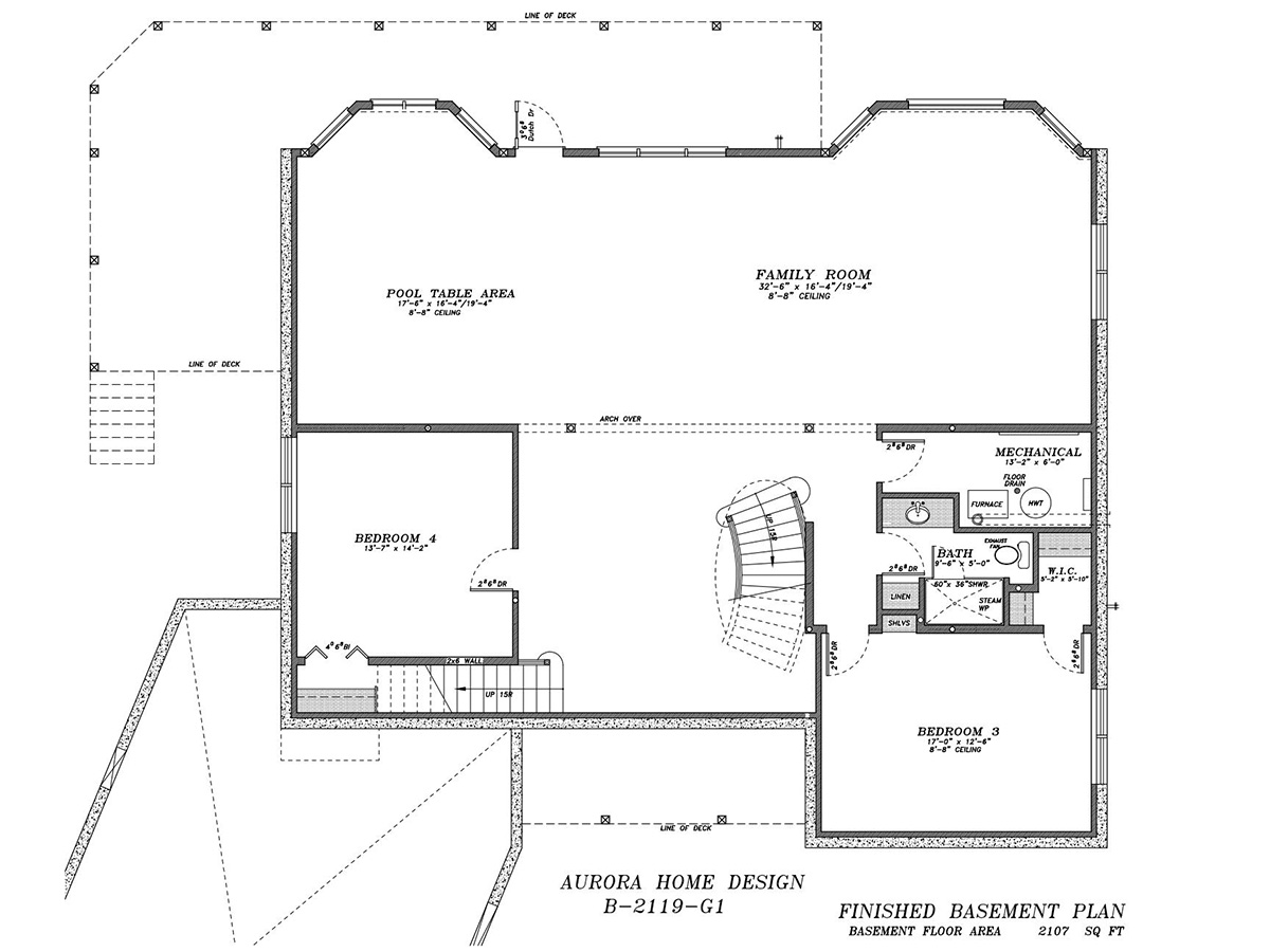 Estate Bungalow. | Edmonton Aurora Home Design Plan