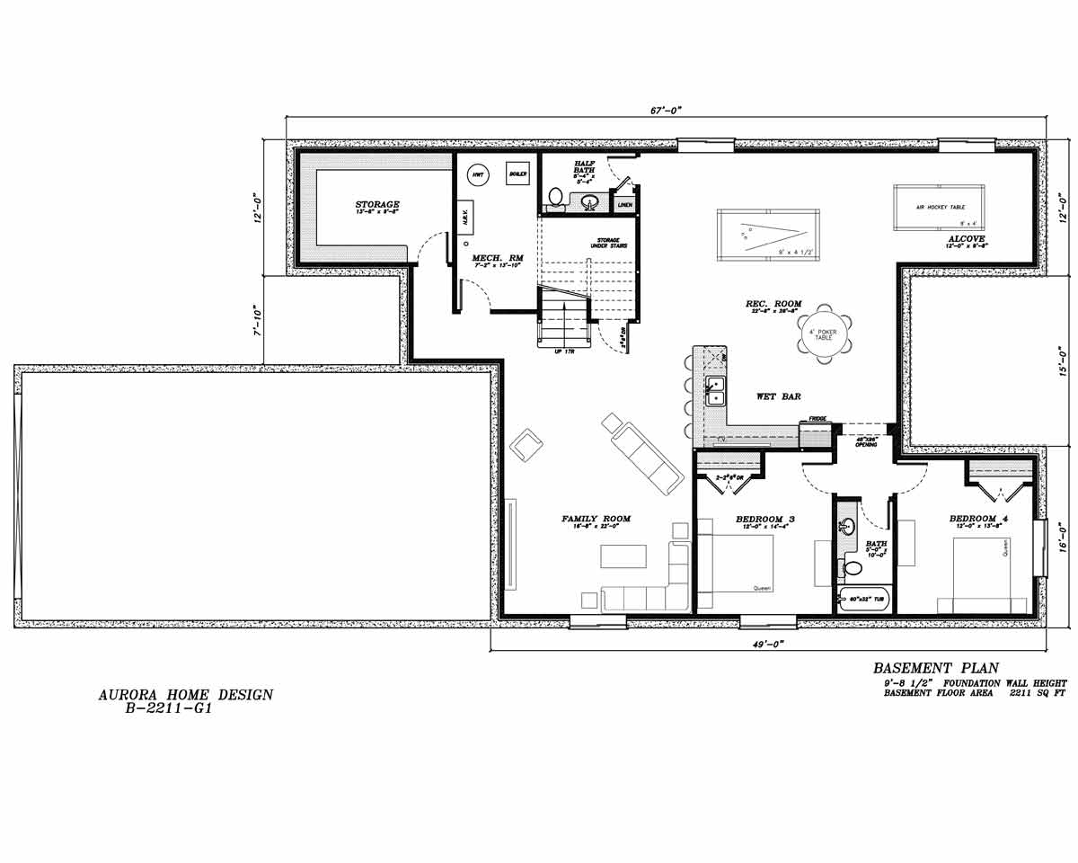 Executive Bungalow with 2 Bedroom | Aurora home Designs Edmonton