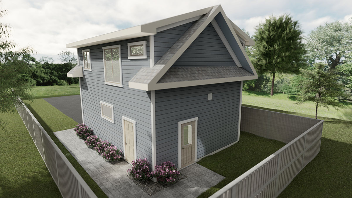 Garage Suite with 1 Bedroom Loft. | Edmonton Aurora Home Design Plan
