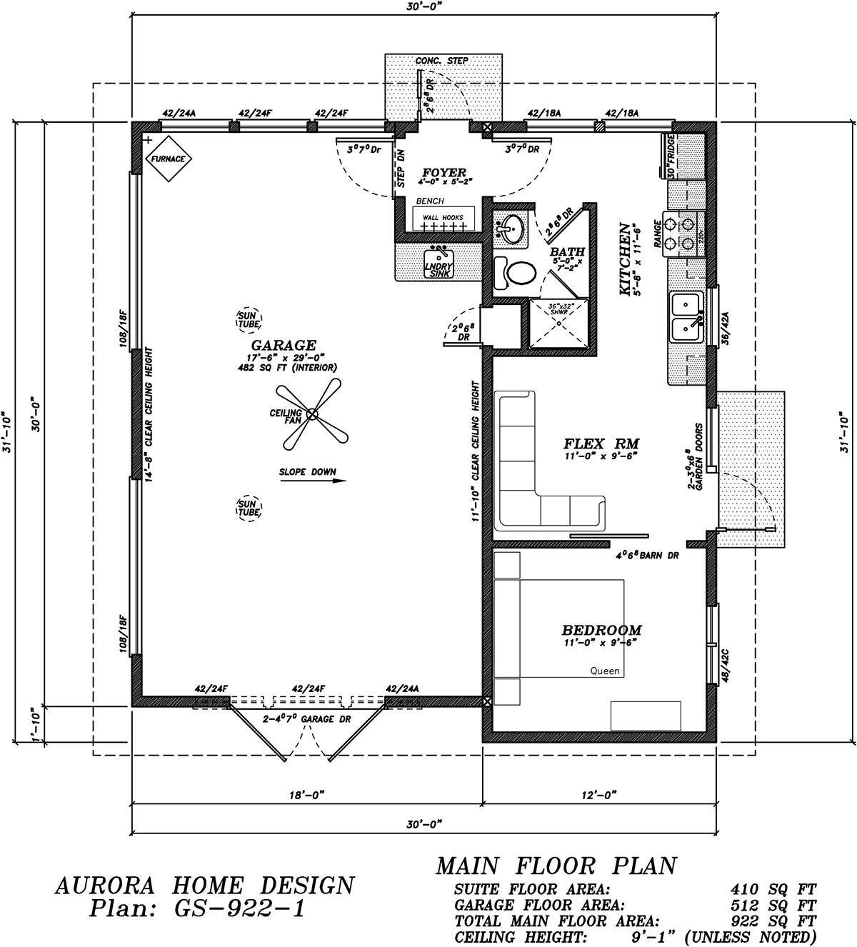 Garden Suite becomes Art studio with Suite | Edmonton Aurora Home Design Plan