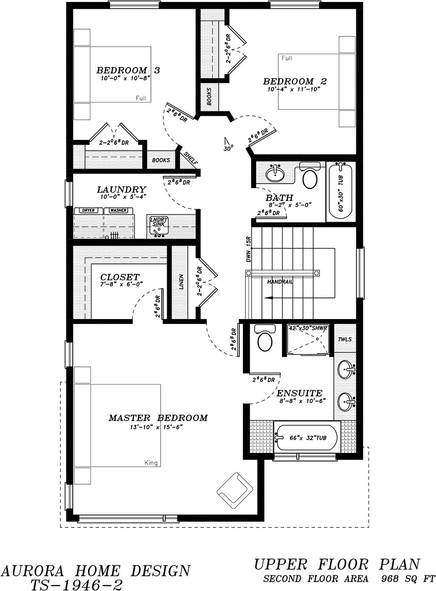 Modern 2 Storey - 1946 sq ft - 24 ft wide | Aurora Home Designs