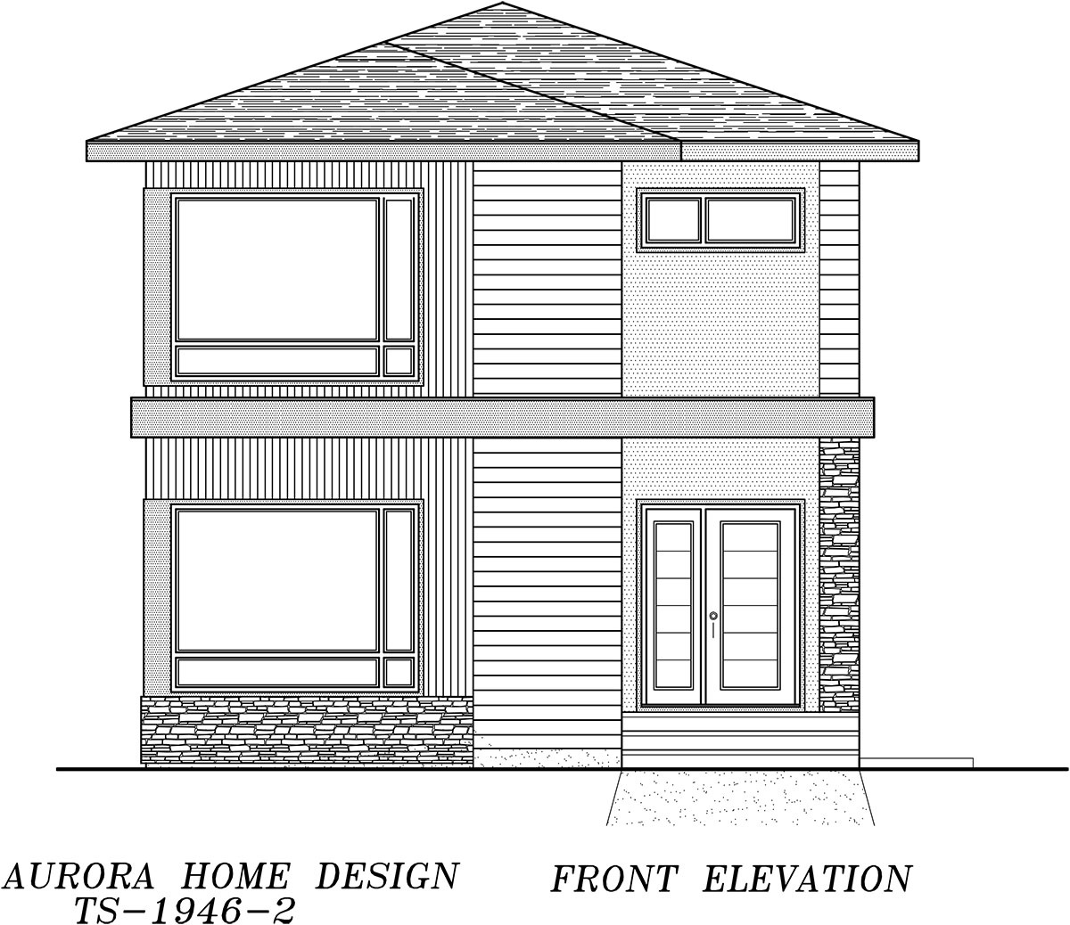 Modern 2 Storey - 1946 sq ft - 24 ft wide | Aurora Home Designs