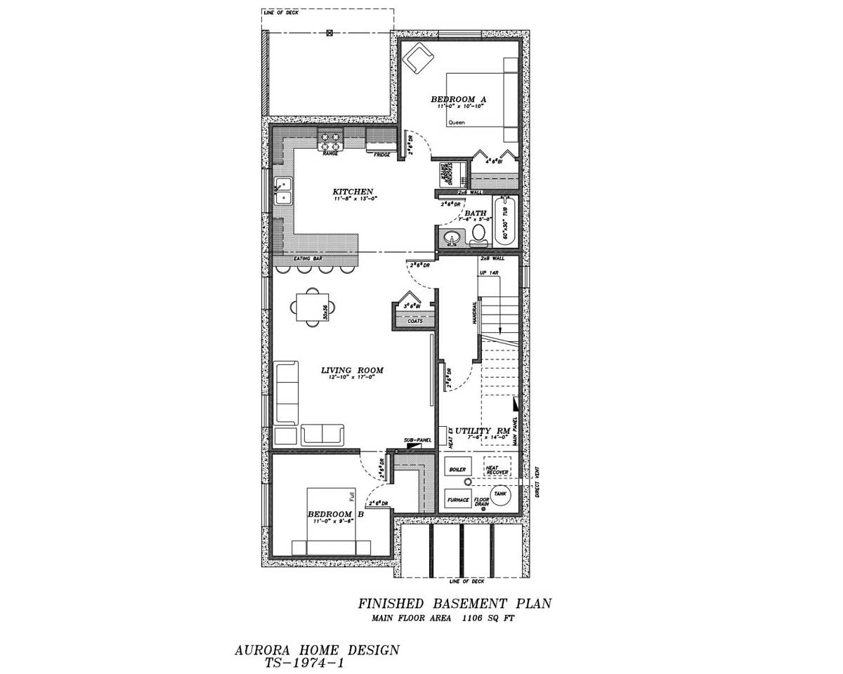Infill 2 Storey with Great Features. | Edmonton Aurora Home Design Plan