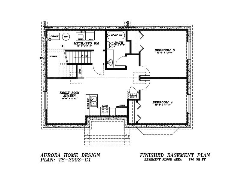 This 2 storey has a rear attached garage for an infill lot. | Edmonton Aurora Home Design Plan